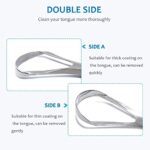 2-Pack Tongue Scraper, 100% Useful Surgical Stainless Steel Tongue Cleaner for Both Adults and Kids, Professional Reduce Bad Breath Metal Tongue Scrapers, Help Your Oral Hygiene...