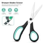 3-Pack 8" Heavy Duty Scissors with Ultra Sharp Blades and Comfort Grip Handles - For Office, Home, School, Sewing, and Crafts