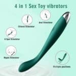 Adult Sex Toys for Women,Clitoral G Spot Vibrator with 10 Powerful Vibrating Modes,Clitoral Nipple Stimulator Finger Bullet Vibrators Waterproof Strapless on Dildo Anal Toys for...