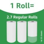 Amazon Basics 2-Ply Flex-Sheets Paper Towels, 12 Basics Rolls = 32 Regular Rolls, Everyday Value with 150 Sheets per Roll