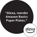 Amazon Basics Everyday Paper Plates, 8.62 Inch, Disposable, 100 Count