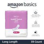 Amazon Basics Women's Incontinence Pads, Bladder Control & Postpartum, Maximum Absorbency, Unscented, 39 Count, (1 Pack of 39)