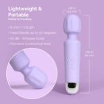 Ava Vibrator Wand [Sex Toys] Clit Stimulator Vibrators | Vibrator for Woman | Sex Toy | Gifts for Women | 20 Patterns & 8 Speeds of Pleasure | Quiet & Small | Adult Sex Toys...