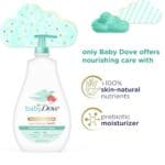 Baby Dove Sensitive Skin Care Baby Wash For Bath Time, Moisture Fragrance Free and Hypoallergenic, Washes Away Bacteria 20 oz