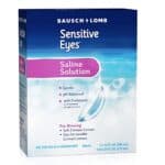 Bausch & Lomb Sensitive Eyes Contact Lens Solution, Sensitive Eyes Solution for Soft Contact & Gas Permeable Lenses, Saline Solution with Potassium, 12 Fl Oz (Pack of 2)