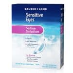 Bausch & Lomb Sensitive Eyes Contact Lens Solution, Sensitive Eyes Solution for Soft Contact & Gas Permeable Lenses, Saline Solution with Potassium, 12 Fl Oz (Pack of 2)