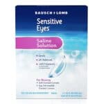 Bausch & Lomb Sensitive Eyes Contact Lens Solution, Sensitive Eyes Solution for Soft Contact & Gas Permeable Lenses, Saline Solution with Potassium, 12 Fl Oz (Pack of 2)