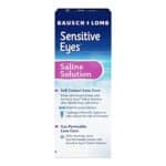 Bausch & Lomb Sensitive Eyes Contact Lens Solution, Sensitive Eyes Solution for Soft Contact & Gas Permeable Lenses, Saline Solution with Potassium, 12 Fl Oz (Pack of 2)