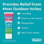 Benadryl Anti Itch Gel, Relief of Outdoor Itches Associated with Poison Ivy, Topical Analgesic, Cooling Relief, Diphenhydramine, 3.5 oz