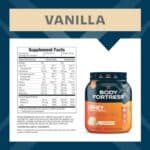 Body Fortress Super Advanced Whey Protein Powder, Vanilla, 60g Protein & 12g BCAAs Per 2 Scoops, Muscle Gain & Recovery, Immune Support with Vitamins C & D, 1.74lbs (Packaging...