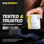 Cellucor C4 Sport Pre Workout Powder Blue Raspberry - Pre Workout Energy with Creatine + 135mg Caffeine and Beta-Alanine Performance Blend - NSF Certified for Sport 30 Servings