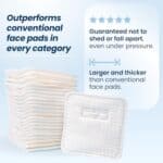 Clean Skin Club Clean² Pads 2.0 [NEW & IMPROVED EDGES] Guaranteed Not to Shed & Tear Face Pads, Unique Triple Layers, Textured & Ultra Soft Side, Organic Disposable Cotton, Pair...