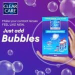 Clear Care Cleaning & Disinfecting Solution with Lens Case, Twin Pack,12 Fl Oz (Pack of 2)