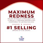 Clear Eyes Maximum Redness Eye Relief Eye Drops, 0.5 Fl Oz, Pack of 3