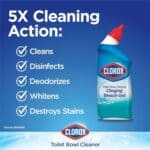 Clorox Toilet Bowl Cleaner, Clinging Bleach Gel, Ocean Mist - 24 Ounces, Pack of 2