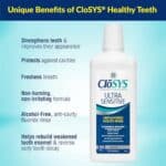 CloSYS Ultra Sensitive Mouthwash, 32 Ounce, Unflavored (Optional Flavor Dropper Included), Alcohol Free, Dye Free, pH Balanced, Helps Soothe Entire Mouth