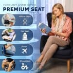 ComfiLife Gel Enhanced Seat Cushion – Office Chair Cushion – Non-Slip Gel & Memory Foam Coccyx Cushion for Tailbone Pain - Desk Chair Car Seat Cushion Driving - Sciatica & Back...