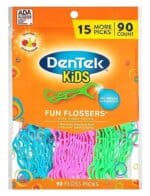 DenTek Kids Fun Flossers, Wild Fruit, 90 Count