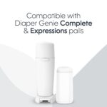 Diaper Genie Essentials Round Refill 8-Pack | Holds Up to 2560 Newborn Diapers | Features Unscented Continuous Film | Compatible with Diaper Genie Complete and Expressions...