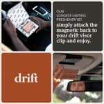 Drift Car Air Freshener - Wood Air Freshener - Car Odor Eliminator - Amber Scent Starter Kit