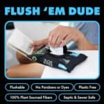 DUDE Wipes - Flushable Wipes - 6 Pack, 288 Wipes - Unscented Extra-Large Adult Wet Wipes - Vitamin-E & Aloe - Septic and Sewer Safe