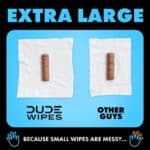 DUDE Wipes - Flushable Wipes - 6 Pack, 288 Wipes - Unscented Extra-Large Adult Wet Wipes - Vitamin-E & Aloe - Septic and Sewer Safe