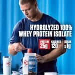 Dymatize ISO100 Hydrolyzed Protein Powder, 100% Whey Isolate, 25g of Protein, 5.5g BCAAs, Gluten Free, Fast Absorbing, Easy Digesting, Gourmet Vanilla, 20 Servings