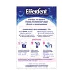 Efferdent Retainer Cleaning Tablets, Denture Cleanser Tablets for Dental Appliances, Complete Clean, 126 Tablets