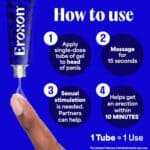 Erectile Dysfunction Treatment Gel, New Clinically Proven Topical Gel, Helps Get an Erection Within 10 Minutes, 4 Single Use Tubes