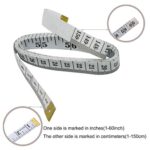 GDMINLO Soft Tape Measure Double Scale Body Sewing Flexible Ruler for Weight Loss Medical Body Measurement Sewing Tailor Craft Vinyl Ruler, Has Centimetre Scale on Reverse Side...