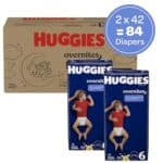 Huggies Size 6 Overnites Baby Diapers: Overnight Diapers, Size 6 (35+ lbs), 84 Ct (2 Packs of 42)