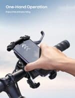 Lamicall Bike Phone Holder, Motorcycle Phone Mount - Motorcycle Handlebar Cell Phone Clamp, Scooter Phone Clip for iPhone 15 Pro Max/Plus, 14 Pro Max, S9, S10 and More 4.7" to...