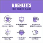 Listerine Total Care Anticavity Fluoride Mouthwash, 6 Benefits in 1 Oral Rinse Helps Kill 99% of Bad Breath Germs, Prevents Cavities, Strengthens Teeth, ADA-Accepted, Fresh...