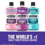 Listerine Total Care Anticavity Fluoride Mouthwash, 6 Benefits in 1 Oral Rinse Helps Kill 99% of Bad Breath Germs, Prevents Cavities, Strengthens Teeth, ADA-Accepted, Fresh...