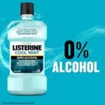 Listerine Zero Alcohol Mouthwash, Alcohol-Free Oral Rinse to Kill 99% of Germs That Cause Bad Breath for Fresh Breath & Clean Mouth, Less Intense Taste, Cool Mint Flavor, 1 L