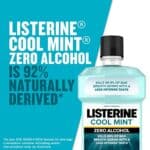 Listerine Zero Alcohol Mouthwash, Alcohol-Free Oral Rinse to Kill 99% of Germs That Cause Bad Breath for Fresh Breath & Clean Mouth, Less Intense Taste, Cool Mint Flavor, 1 L