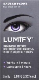 LUMIFY Redness Reliever Eye Drops 0.08 Ounce (2.5mL)