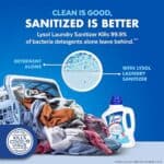 Lysol Disinfectant Laundry Sanitizer & Scent Booster, Laundry Detergent Additive, Color Safe Bleach Alternative, Laundry Odor Eliminator, Kills Bacteria & Viruses, Crisp Linen...