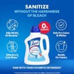 Lysol Disinfectant Laundry Sanitizer & Scent Booster, Laundry Detergent Additive, Color Safe Bleach Alternative, Laundry Odor Eliminator, Kills Bacteria & Viruses, Crisp Linen...