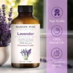 MAJESTIC PURE Lavender Essential Oil with Glass Dropper | 100% Pure and Natural Lavender Oil | Premium Grade Essential Oils for Diffusers, Skin, Aromatherapy, Massage | 4 Fl Oz