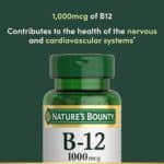 Nature's Bounty Vitamin B12, Supports Energy Metabolism, Tablets, 1000mcg, 200 Ct