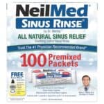 NeilMed Sinus Rinse All Natural Relief Premixed Refill Packets 100 Count (Pack of 1)