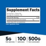 Nutricost Creatine Monohydrate Micronized Powder 500G, 5000mg Per Serv (5g) - Micronized Creatine Monohydrate, 100 Servings, 17.637 Ounes