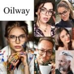 Oilway Blue-Light Blocking Glasses Computer Reading/Gaming/TV/Phones Glasses Fashion Anti Eyestrain UV Glasses for Women Men