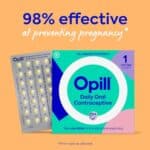 Opill Daily Oral Contraceptive, Birth Control Pill, Full Prescription Strength, No Prescription Needed, 28 Count