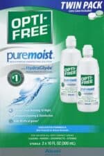 Opti-Free Puremoist Multi-Purpose Disinfecting Solution with Lens Case, 20 Fl Oz (pack of 2)