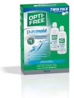 Opti-Free Puremoist Multi-Purpose Disinfecting Solution with Lens Case, 20 Fl Oz (pack of 2)