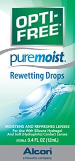 Opti-Free Puremoist Rewetting Drops, 12-mL