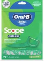 Oral-B Glide Complete with Scope Outlast Mint Flavor Floss Picks 75 Count