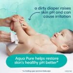 Pampers Aqua Pure Sensitive Baby Wipes, 99% Water, Hypoallergenic, Unscented Baby Wipes, 672 Baby Wipes Total (12 Flip-Top Packs)